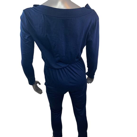 Urban Outfitters BDG Romper Navy Blue Jumpsuit Small Cotton Blend - Picture 7 of 11